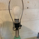 Faceted Aqua Lamps
