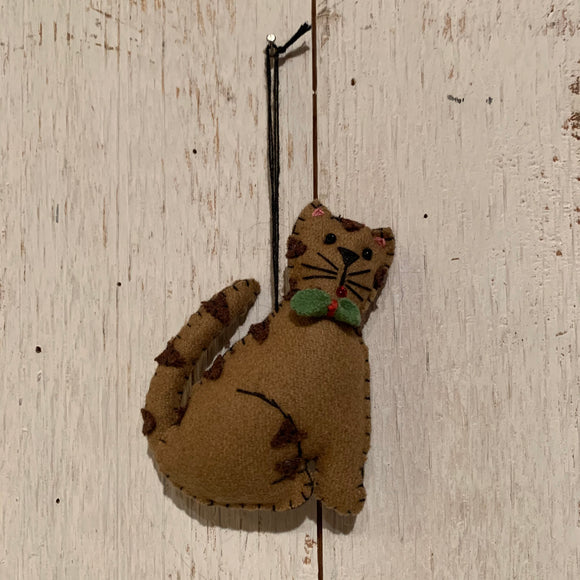 Brown Cat Ornament