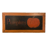 Pumpkin Hanging Sign